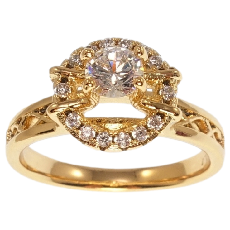 Каблучка Xuping Позолота 18K Богема фото №4