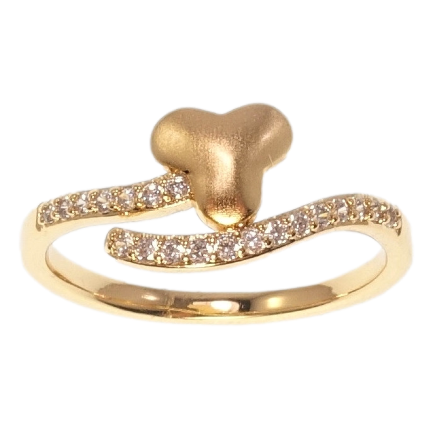 Каблучка Xuping Позолота 18K «Декоративний візерунок з цирконієм» фото №1 Каблучка Xuping Позолота 18K «Декоративний візерунок з цирконієм» фото №1