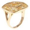 Каблучка Xuping Позолота 18K Квадратний Ажурний Купол нар. 17 фото №2 Каблучка Xuping Позолота 18K Квадратний Ажурний Купол нар. 17 фото №2