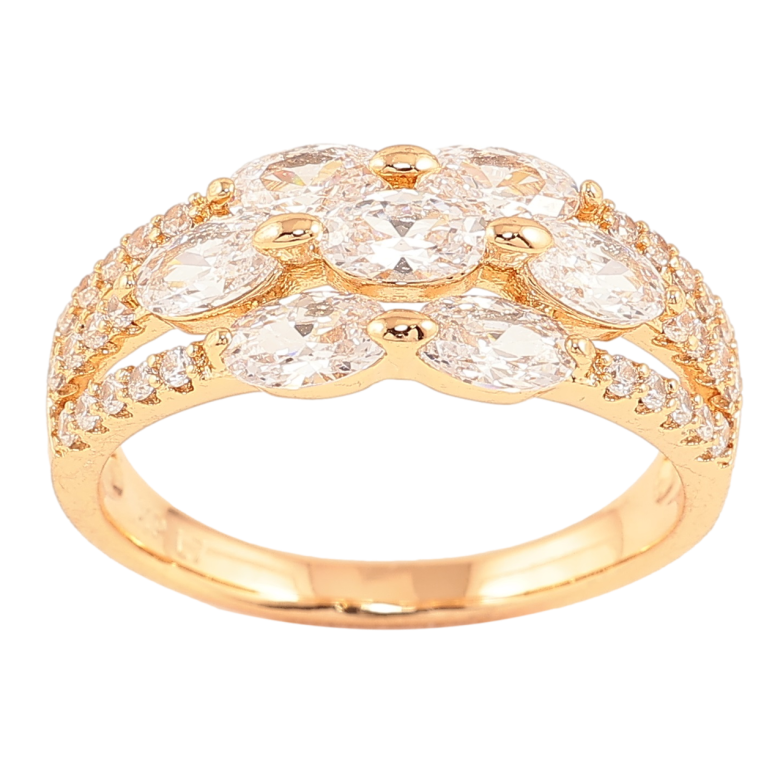 Каблучка Xuping Позолота 18K «Інкрустація цирконієм» фото №12 Каблучка Xuping Позолота 18K «Інкрустація цирконієм» фото №12