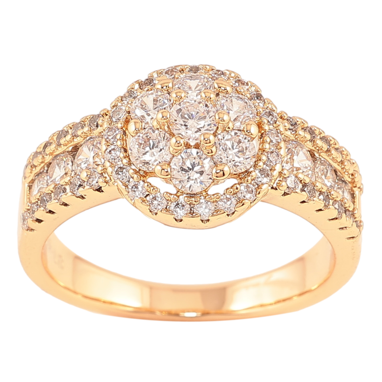 Кольцо Xuping Позолота 18K Инкрустация цирконием фото №1 Кольцо Xuping Позолота 18K Инкрустация цирконием фото №1