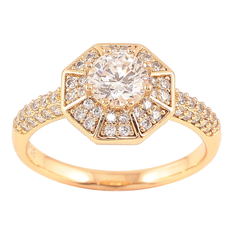 Каблучка Xuping Позолота 18K «Інкрустація цирконієм» фото №7 Каблучка Xuping Позолота 18K «Інкрустація цирконієм» фото №7