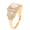Каблучка Xuping Позолота 18K «Інкрустація цирконієм» фото №2 Каблучка Xuping Позолота 18K «Інкрустація цирконієм» фото №2