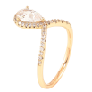 Каблучка Xuping Позолота 18K «Кришталева петелька» фото №2