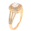 Каблучка Xuping Позолота 18K «Інкрустація цирконієм» фото №2 Каблучка Xuping Позолота 18K «Інкрустація цирконієм» фото №2