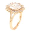 Каблучка Xuping Позолота 18K «Квітка з фіанітом» фото №2 Каблучка Xuping Позолота 18K «Квітка з фіанітом» фото №2