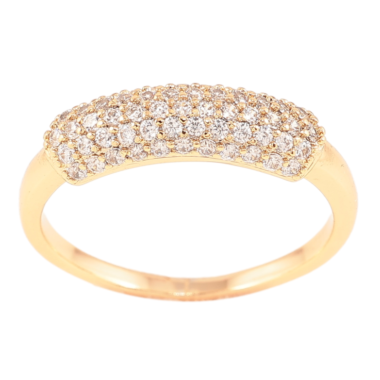 Каблучка Xuping Позолота 18K «Інкрустація цирконієм» фото №3 Каблучка Xuping Позолота 18K «Інкрустація цирконієм» фото №3