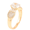 Каблучка Xuping Позолота 18K «Фіаніт з пелюстками цирконію» фото №2 Каблучка Xuping Позолота 18K «Фіаніт з пелюстками цирконію» фото №2