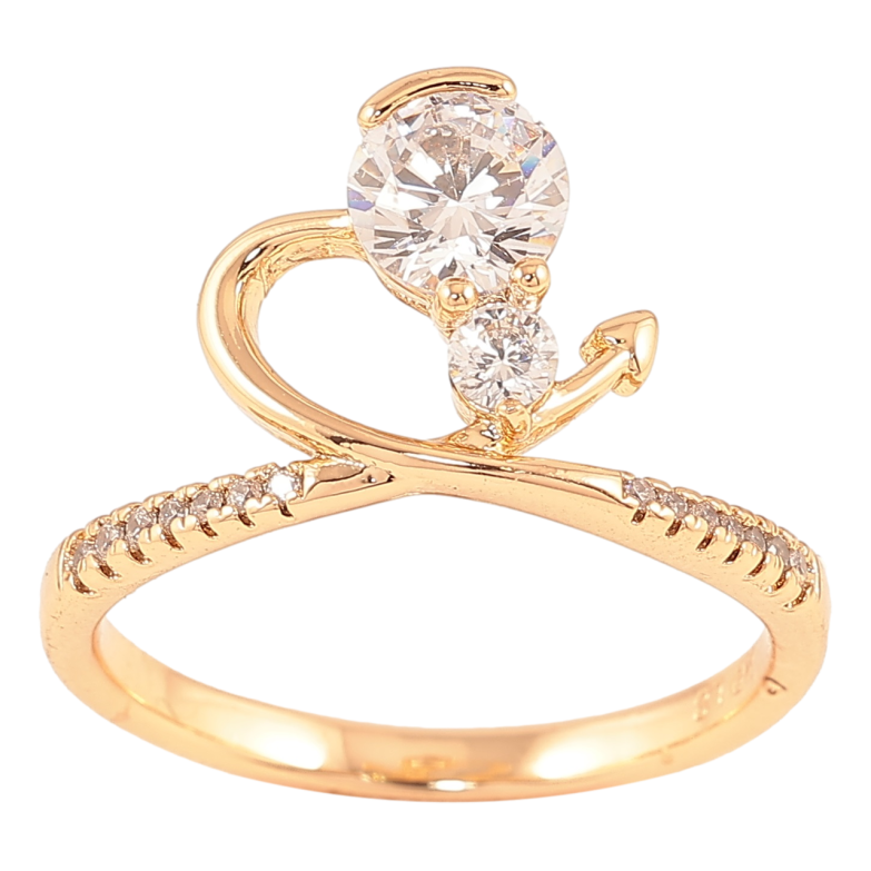 Каблучка Xuping Позолота 18K «Серце з цирконієм» фото №15 Каблучка Xuping Позолота 18K «Серце з цирконієм» фото №15