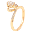 Каблучка Xuping Позолота 18K «Серце з цирконієм» фото №2 Каблучка Xuping Позолота 18K «Серце з цирконієм» фото №2