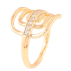 Каблучка Xuping Позолота 18K «Декоративний візерунок із доріжкою цирконію» фото №2 Каблучка Xuping Позолота 18K «Декоративний візерунок із доріжкою цирконію» фото №2