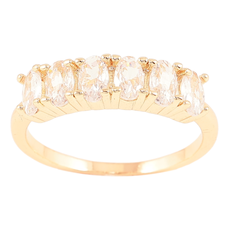 Кольцо Xuping M&L Цвет 18К Дорожка кристаллов фото №3 Кольцо Xuping M&L Цвет 18К Дорожка кристаллов фото №3