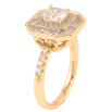 Каблучка Xuping Позолота 18K «Фігурний купол з цирконієм» фото №2 Каблучка Xuping Позолота 18K «Фігурний купол з цирконієм» фото №2