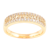 Кольцо Xuping Позолота 18K Надпись Спаси и Сохрани с дорожками циркония фото №2 Кольцо Xuping Позолота 18K Надпись Спаси и Сохрани с дорожками циркония фото №2