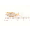 Серьги Xuping Позолота 18K английский замок Жемчужные подвески с инкрустацией цирконием цирконием фото №2