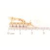 Серьги Xuping Позолота 18K английский замок Дорожки циркония с жемчужными подвесками фото №2