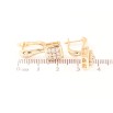 Серьги Xuping Позолота 18K английский замок Узор с инкрустацией цирконием фото №2