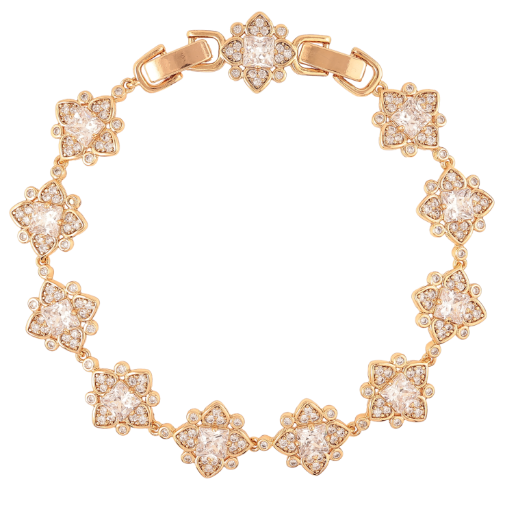 Браслет Xuping Позолота 18K «Кришталеві квіточки» розмір з доп. замком 17.5,19.5см х 12мм фото №16 Браслет Xuping Позолота 18K «Кришталеві квіточки» розмір з доп. замком 17.5,19.5см х 12мм фото №16