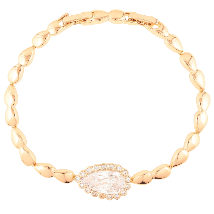 Браслет Xuping Позолота 18K Кристальная капля размер с доп. замком 17.5,19.5см х 4мм фото №16 Браслет Xuping Позолота 18K Кристальная капля размер с доп. замком 17.5,19.5см х 4мм фото №16