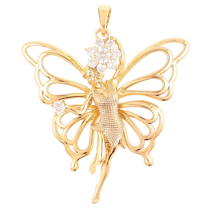 Кулон Xuping Позолота 18K «Фея» для ланцюжка до 5мм фото №5 Кулон Xuping Позолота 18K «Фея» для ланцюжка до 5мм фото №5