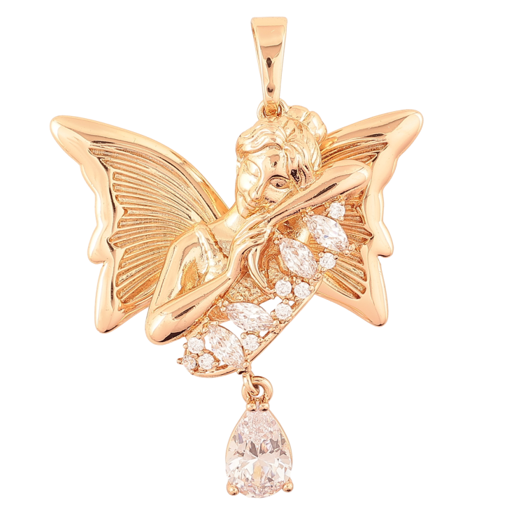 Кулон Xuping Позолота 18K «Фея» для ланцюжка до 7мм фото №25 Кулон Xuping Позолота 18K «Фея» для ланцюжка до 7мм фото №25