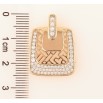 Кулон Xuping Позолота 18K «Різьблений візерунок з інкрустацією цирконієм» для ланцюжка до 2мм фото №2 Кулон Xuping Позолота 18K «Різьблений візерунок з інкрустацією цирконієм» для ланцюжка до 2мм фото №2