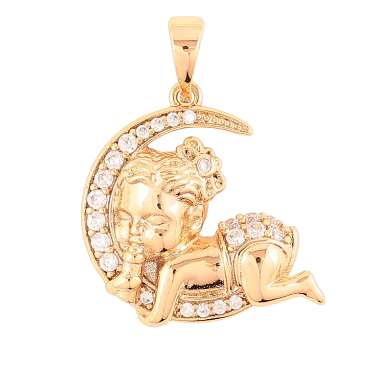Кулон Xuping Позолота 18K Сладкий сон для цепочки до 5мм фото №3 Кулон Xuping Позолота 18K Сладкий сон для цепочки до 5мм фото №3