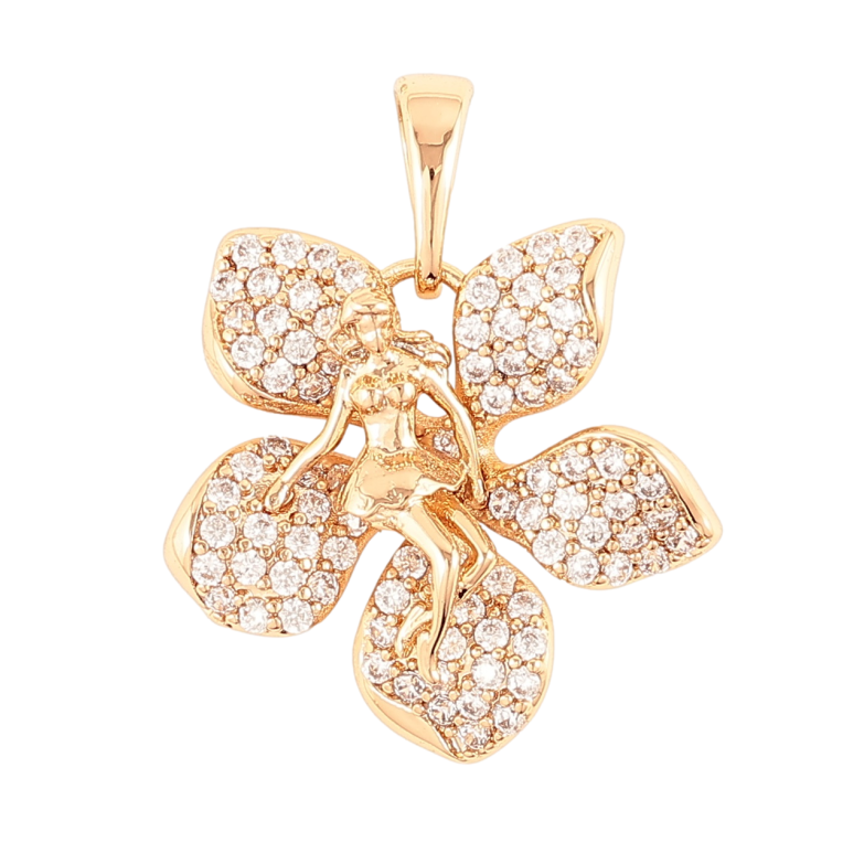 Кулон Xuping Позолота 18K «Дюймовочка» для ланцюжка до 6мм фото №11 Кулон Xuping Позолота 18K «Дюймовочка» для ланцюжка до 6мм фото №11