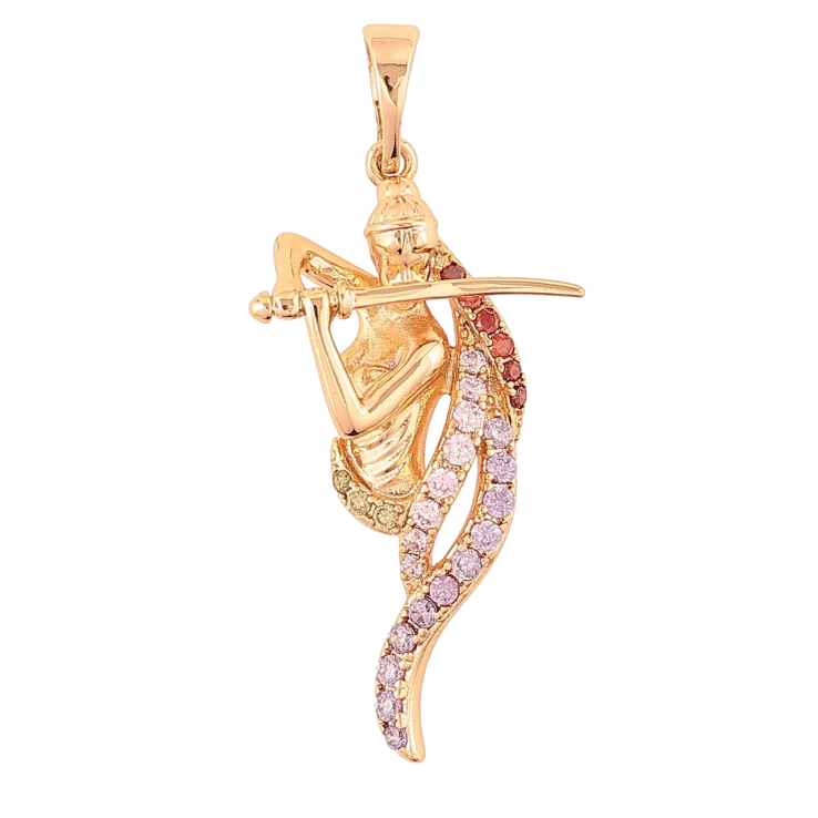 Кулон Xuping Позолота 18K «Войовниця» для ланцюжка до 5мм фото №16 Кулон Xuping Позолота 18K «Войовниця» для ланцюжка до 5мм фото №16