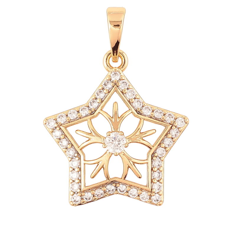 Кулон Xuping Позолота 18K «Зірочка з цирконієм» для ланцюжка до 6мм фото №15 Кулон Xuping Позолота 18K «Зірочка з цирконієм» для ланцюжка до 6мм фото №15