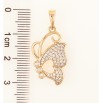 Кулон Xuping Позолота 18K «Метелик з цирконієм» для ланцюжка до 6мм фото №2 Кулон Xuping Позолота 18K «Метелик з цирконієм» для ланцюжка до 6мм фото №2