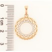 Кулон Xuping Позолота 18K «Колечко з сердечок і цирконію» для ланцюжка до 6мм фото №2 Кулон Xuping Позолота 18K «Колечко з сердечок і цирконію» для ланцюжка до 6мм фото №2