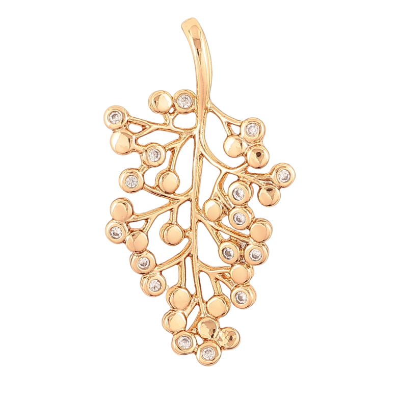 Кулон Xuping Позолота 18K «Ягідне гроно» для ланцюжка до 4мм фото №16 Кулон Xuping Позолота 18K «Ягідне гроно» для ланцюжка до 4мм фото №16