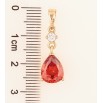 Кулон Xuping Позолота 18K «Червона кришталева крапля» для ланцюжка до 5мм фото №2