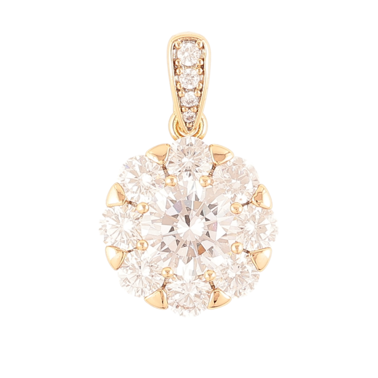 Кулон Xuping Позолота 18K «Інкрустація цирконієм» для ланцюжка до 5мм фото №5