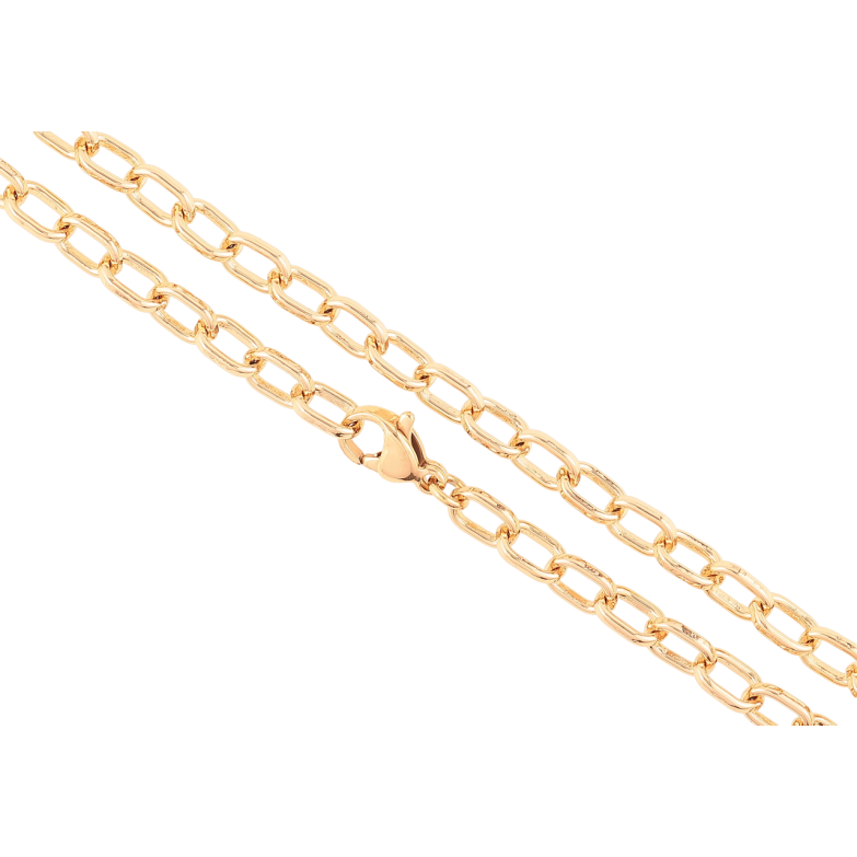 Ланцюжок Xuping Позолота 18K «Плетіння Якірне» довжина 45см х 4мм фото №5 Ланцюжок Xuping Позолота 18K «Плетіння Якірне» довжина 45см х 4мм фото №5