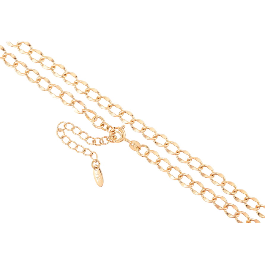 Ланцюжок Xuping Позолота 18K «Плетіння Панцирне декоративне» довжина 40-45см х 5мм фото №1