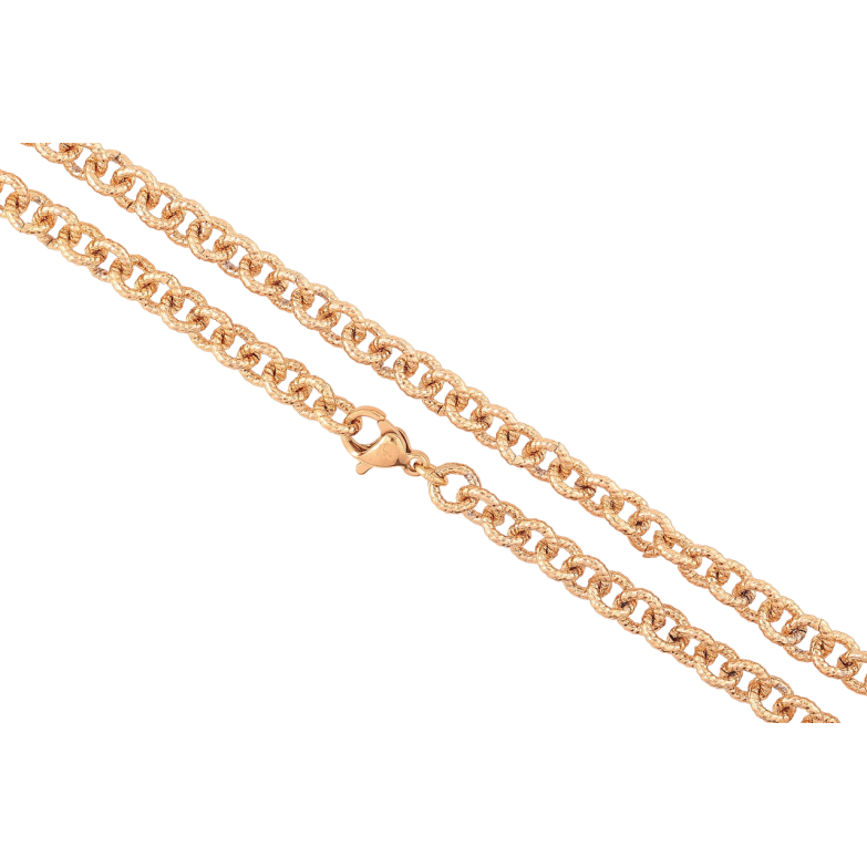 Цепочка Xuping Позолота 18K Плетение Якорное с узором длинна 45см х 5мм фото №1