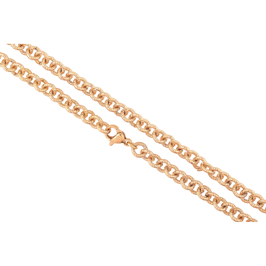Ланцюжок Xuping Позолота 18K «Плетіння Якірне з візерунком» довжина 45см х 5мм фото №1