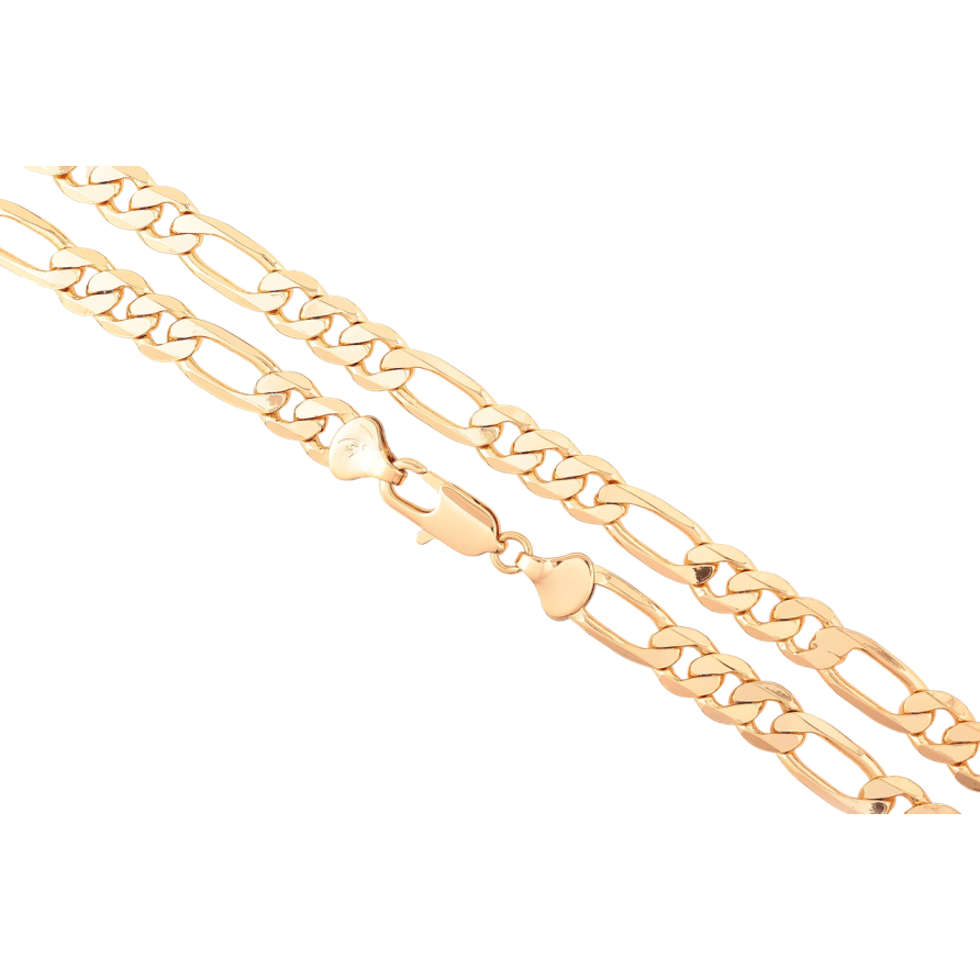 Цепочка Xuping Позолота 18K Плетение Фигаро длинна 55см х 7мм фото №1 Цепочка Xuping Позолота 18K Плетение Фигаро длинна 55см х 7мм фото №1