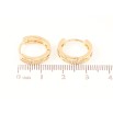 Серьги Xuping Позолота 18K колечки Греческий узор фото №2 Серьги Xuping Позолота 18K колечки Греческий узор фото №2
