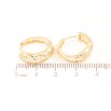 Серьги Xuping Позолота 18K колечки Резной узор фото №2 Серьги Xuping Позолота 18K колечки Резной узор фото №2
