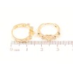 Серьги Xuping Позолота 18K колечки Боковой узор сердечки с цирконием фото №2 Серьги Xuping Позолота 18K колечки Боковой узор сердечки с цирконием фото №2