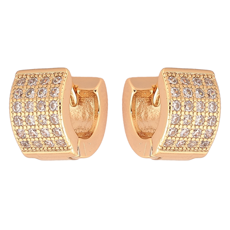 Серьги Xuping Позолота 18K колечки Инкрустация цирконием фото №7 Серьги Xuping Позолота 18K колечки Инкрустация цирконием фото №7