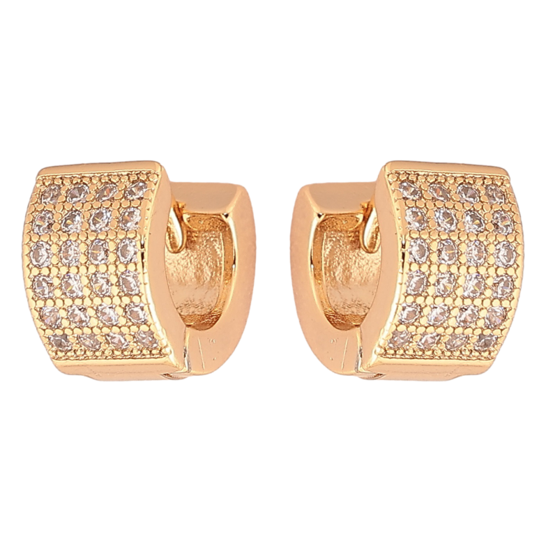 Серьги Xuping Позолота 18K колечки Инкрустация цирконием фото №1 Серьги Xuping Позолота 18K колечки Инкрустация цирконием фото №1