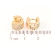 Серьги Xuping Позолота 18K колечки Инкрустация цирконием фото №2 Серьги Xuping Позолота 18K колечки Инкрустация цирконием фото №2