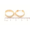 Серьги Xuping Позолота 18K колечки Декоративный узор фото №2