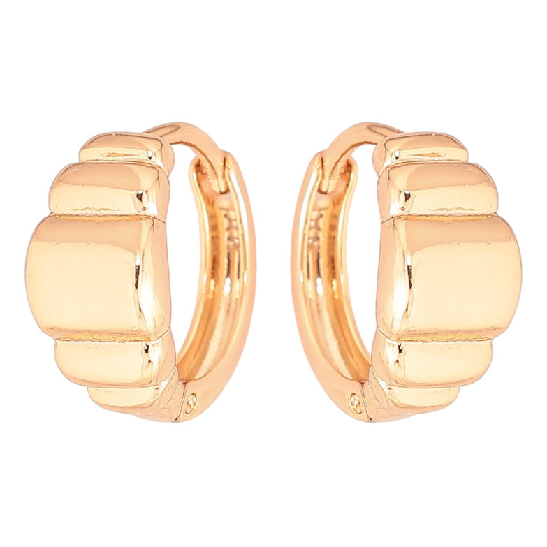 Серьги Xuping Позолота 18K колечки Декоративный узор фото №2