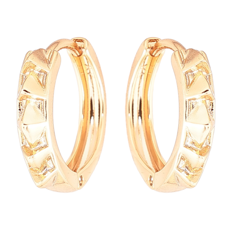 Серьги Xuping Позолота 18K колечки Декоративный узор фото №1