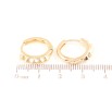 Серьги Xuping Позолота 18K колечки Декоративный узор фото №2